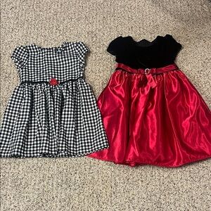 ⭐️3/$20 Bonnie Jean Black and White Checkered Dress